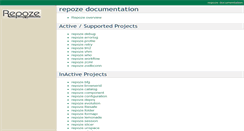 Desktop Screenshot of docs.repoze.org