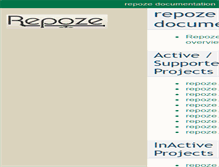Tablet Screenshot of docs.repoze.org